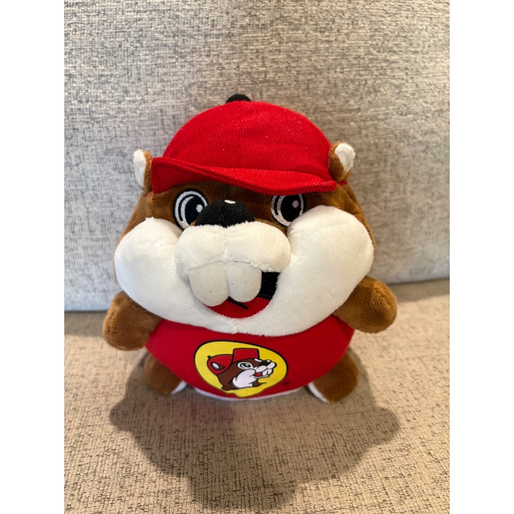 Buc-ee's Plush Beaver Mascot Red Shirt Hat‎ Stuffed Animal Toy Jaag Texas